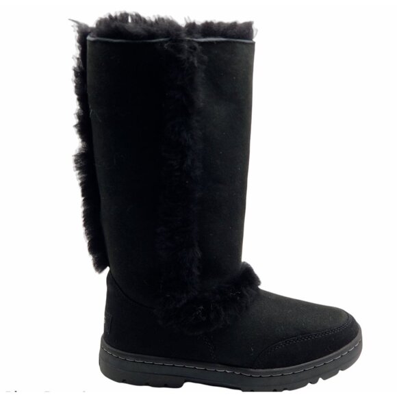 UGG Sundance Short II Revival Black Water Resistant Womens‎ Boots Size 6 - Picture 1 of 6